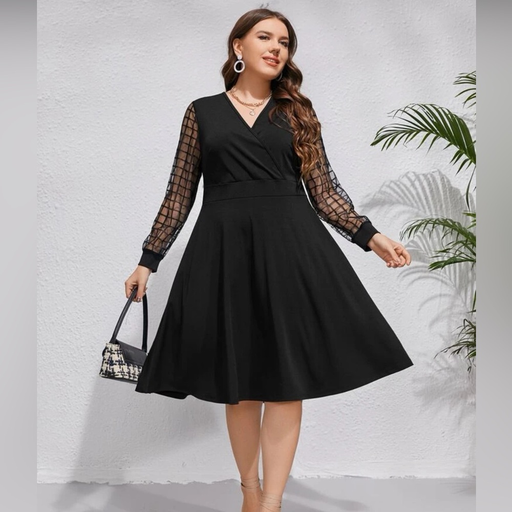 Shein 2XL NWOT Black Dress